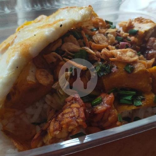 Nasi Lengko Khas Cirebon + Telur Ceplok/Dadar menu Sajian Jamblang, Rawamangun