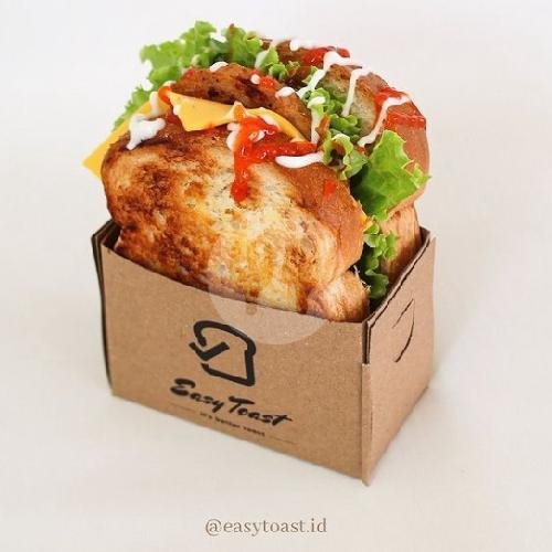Chiken Burger menu Easy Toast - Easy Coffee & Boba Biya, Gemolong