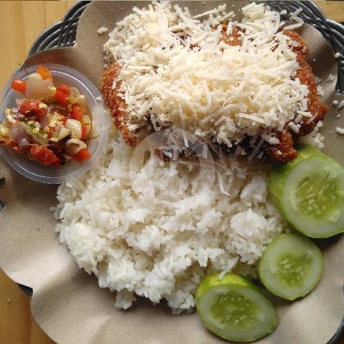 Nasi Chicken Katsu Keju Sambal Matah menu Warung Nasi Ayam Bali, Cengkareng