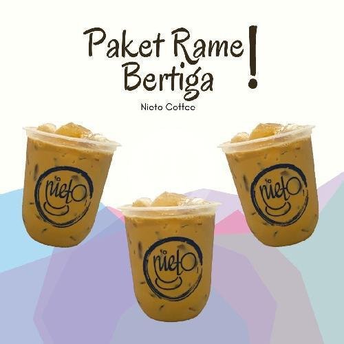 Paket Rame Berlima ! Es Kopi Susu Gula Aren menu Nieto Coffee, Sukamaju