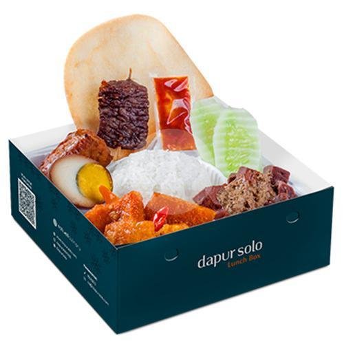 Nasi Kuning Gudeg Jogja Ayam menu Dapur Solo Lunch Box, Semanggi