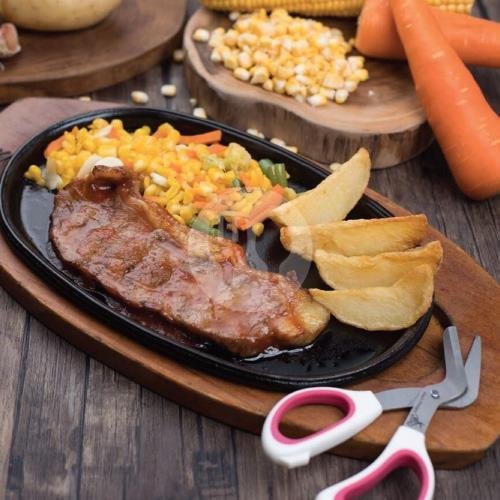 Chicken Steak menu Steak Gunting, PIK