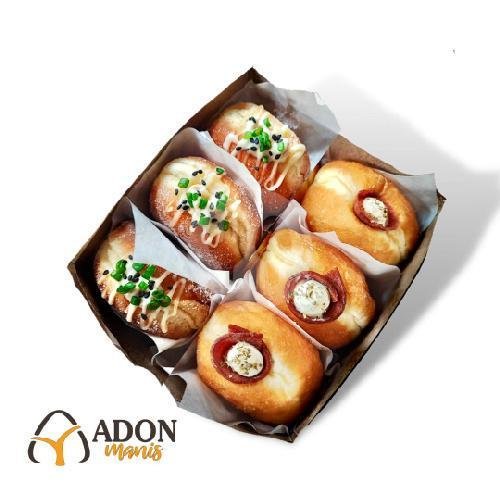 Bomboloni MINI Mix Creamy Savoury - Isi 6 menu Adon Manis