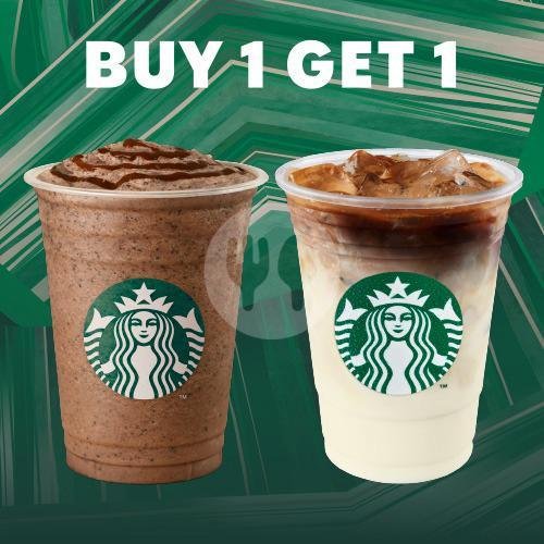 1 Iced Signature Chocolate + 1 Iced Asian Dolce Latte menu Starbucks, Ahmad Yani Padang