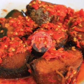 Ayam  Balado menu Nasi Padang Fajar Minang, Wonorejo