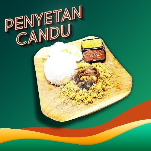Nasi Ati Ampela Bakar Candu menu Penyetan Candu, Pandega