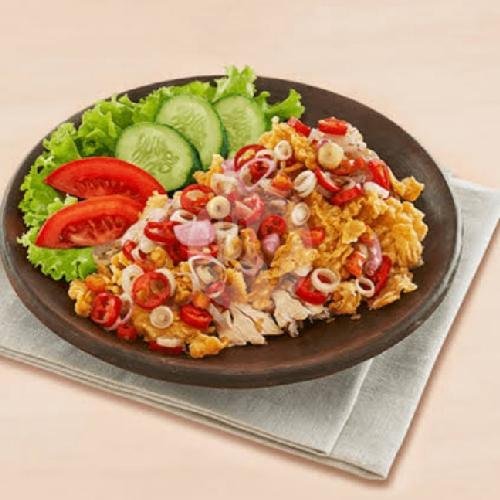 Ayam Crispy Original (dada/paha Atas) menu Alibaba Fried Chicken, Desa Cipadung