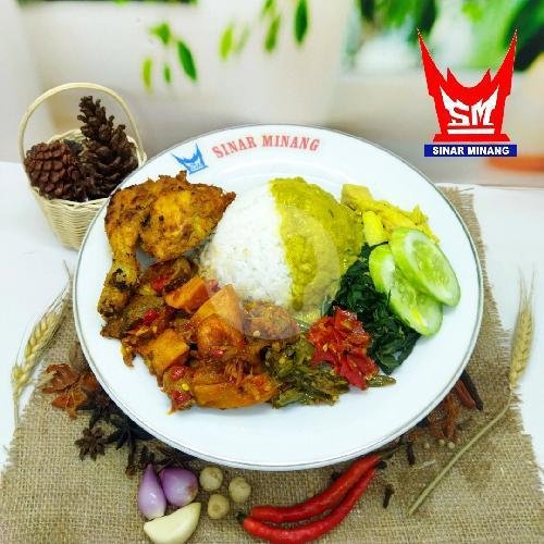 Panas Ayam Bakar + Teh Pucuk menu RM Sinar Minang, Graha Raya