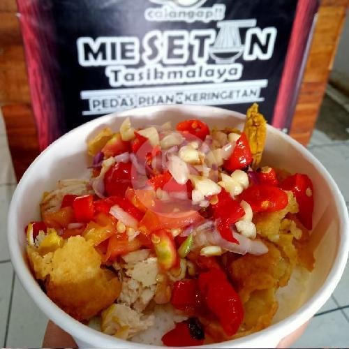 Jumbo + Toping Baso + Sosis menu Mie Setan, Mangunreja