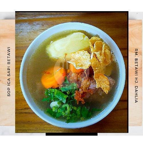 Soto Daging menu Rumah Makan Betawi Hj. Dahlia