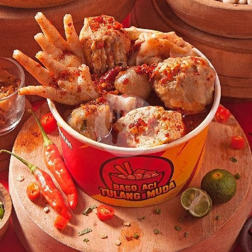 Baso Gepeng Komplit menu Baso Aci Tulang Muda, Dipati Ukur