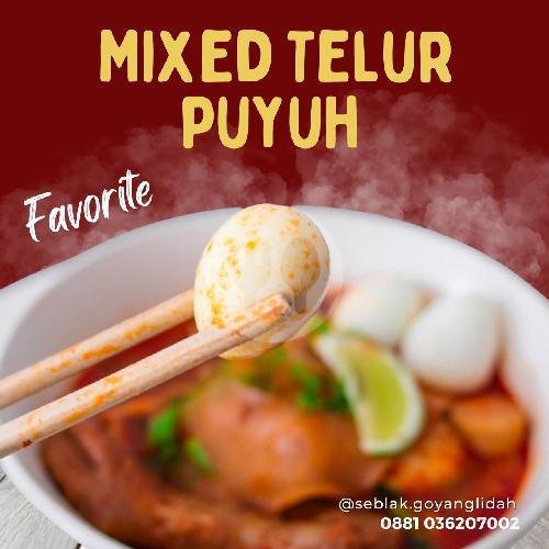 Mixed Special Toppoki menu Seblak Goyang Lidah Kediri