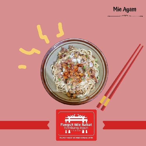 Mie Babat menu Pangsit Mie Babat Kembang Jepun, Tambaksari