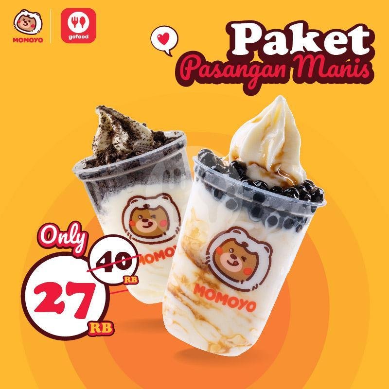 Paket Double Sweetness menu Momoyo Ice Cream Benhil, Tanah Abang