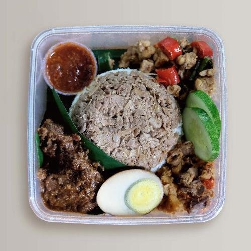 Nasi Megono Nangka Komplit Cumi menu Mlinjo Cafe & Resto, Tomang