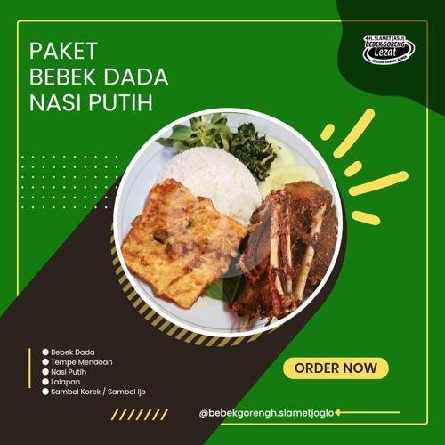 Paket Bebek Goreng menu Bebek Goreng H. Slamet (Asli) Kartosuro, Bendungan Hilir