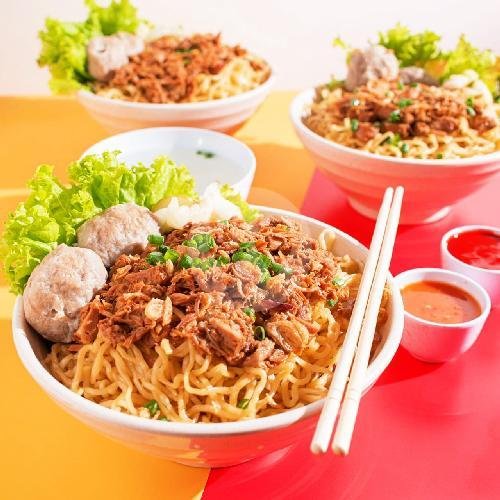 Pangsit Mie Bakwan menu Mie Ayam Jakarta Asli, Tidar