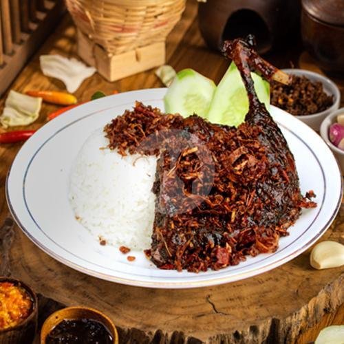 Nasi Bebek Bakar Spesial Bumbu 4 Lapis + Bumbu Ireng Madura menu Bebek Trisno, Panjaitan