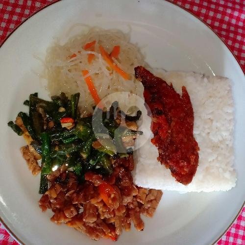 Nasi Campur + Pepes Tongkol+teh menu Warung VARIAN DINOYO, Jalan Raya Gajayana