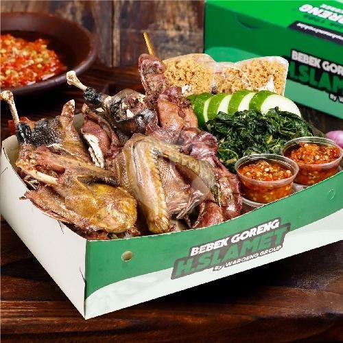 Bebek Sambal Ijo Paha menu Bebek Goreng H. Slamet, Parangtritis