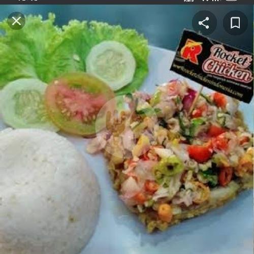 Geprek Matah 3 menu Rocket Chicken, Masaran Sragen
