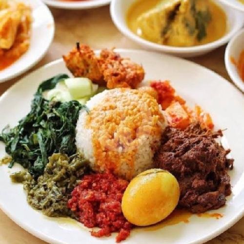 Nasi Daging Dendeng Batokok Balado menu RM PADANG PONDOK AMBO, Jl. Kabupaten Km 2