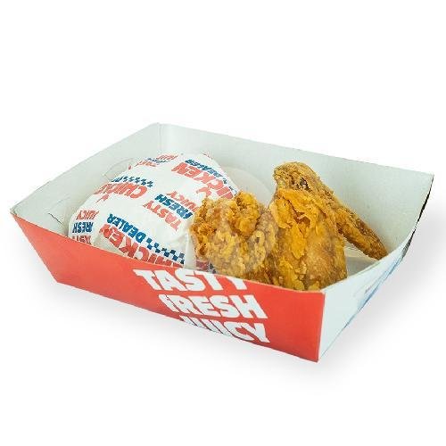 Paket Nasi + Sayap menu CHICKEN DEALER, Laweyan, Jl. Agus Salim, Sondakan