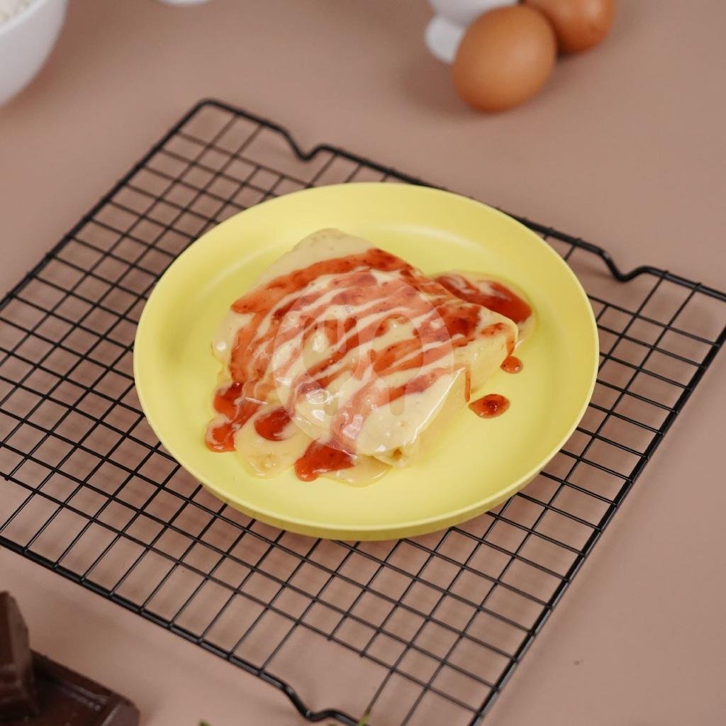 Kue Pancong Blueberry menu Es Coklat Tiada Dua, Ciliwung