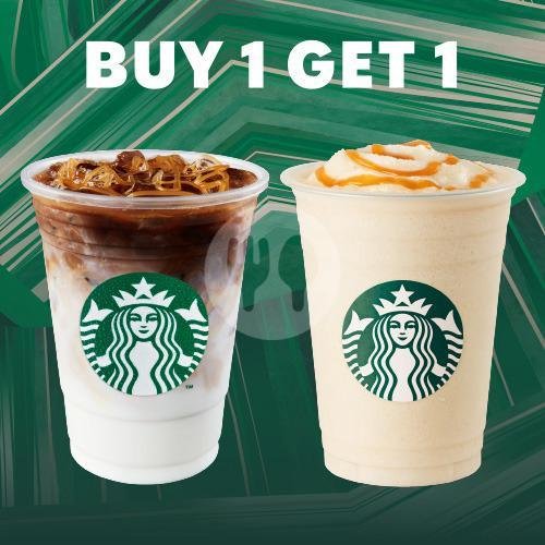1 Java Chip Frappuccino + 1 Iced Asian Dolce Latte menu Starbucks, Cipinang Mall