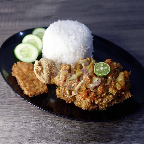 Paket Nasi Chicken Katsu Original menu Ayam Geprek JUNED, Buahbatu