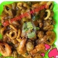 (Mix 4) Udang + Cumi + Kerang Dara + Kerang Hijau + Kepiting menu Gerobak Seafood, Lamongan N SEBLAK GS Mas Kenthus, Banyudono