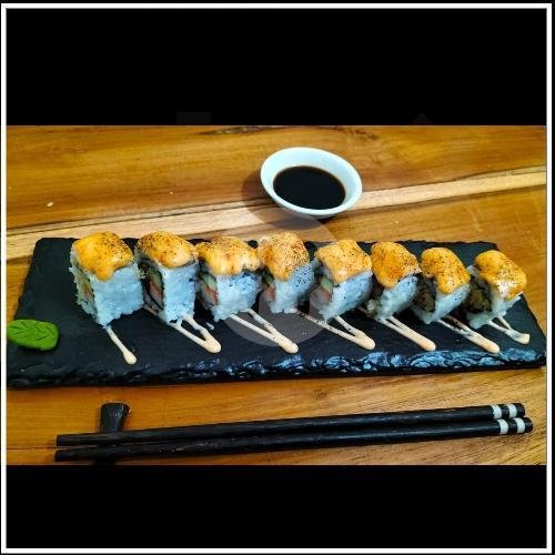 Salmon Sushi (2 Pcs) menu Nomoni Sushi & Bento, Limo
