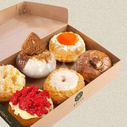 5 Kopi Susu Keraton + 1 Dozen Mixed Regular menu Kalis Donuts & Coffee, Godean