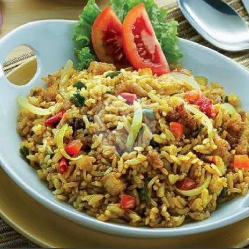 NASI GORENG DAGING AYAM + BAKSO SAPI+ TELOR menu Nasi Goreng Tombo Ati Barokah, Cinere