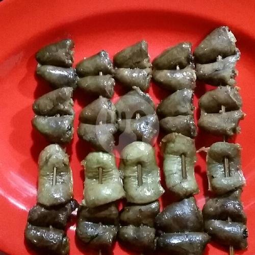 Sate Usus menu Bubur Ayam Cirebon Mas Abay 76, Gunung Putri