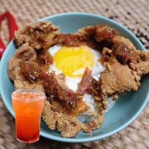 Nasi Sosis Telur Blackpepper + Es Teh Manis menu Ciz n' Chic, Joglo