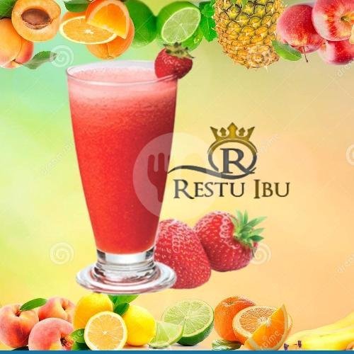 Jus Pisang + Strawberry menu Jus & Sop Buah Restu Ibu, Kemang Selatan Raya