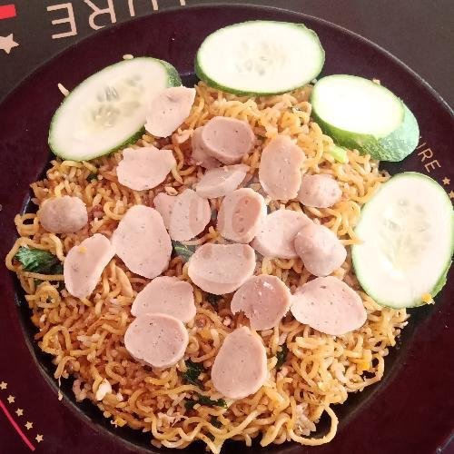 Magelangan Original + Baso menu Warmindo Rikat, Sunan Kudus