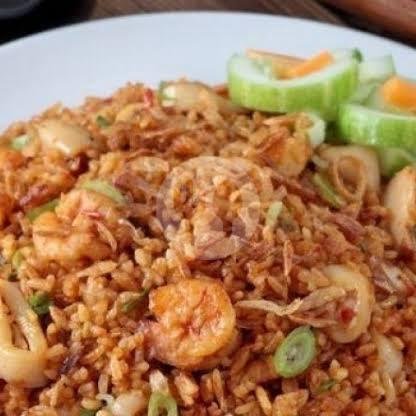 Nasi Goreng Seafood menu Warung Bakmi Pak Gareng Spesial Tungku, Food Court Daha