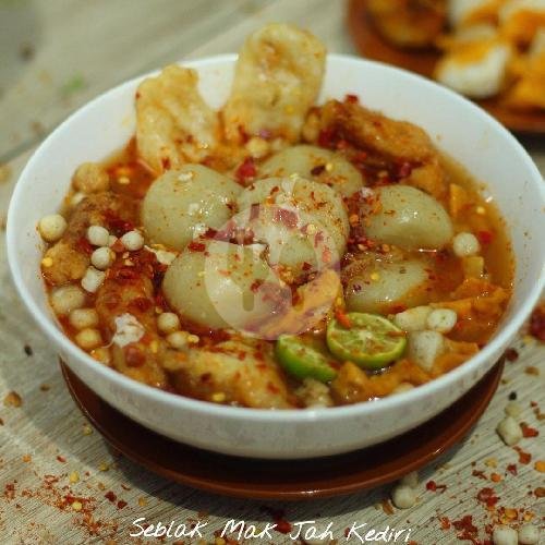 Seblak Telor menu Seblak Mak Jah Kediri, Tepus, Jl. Joyoboyo, Ngasem, Kediri