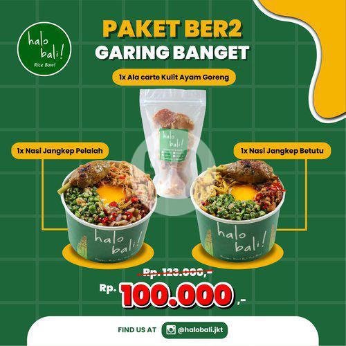 Paket Ber4 Pedas Manis menu Halo Bali Rice Bowl, Setiabudi