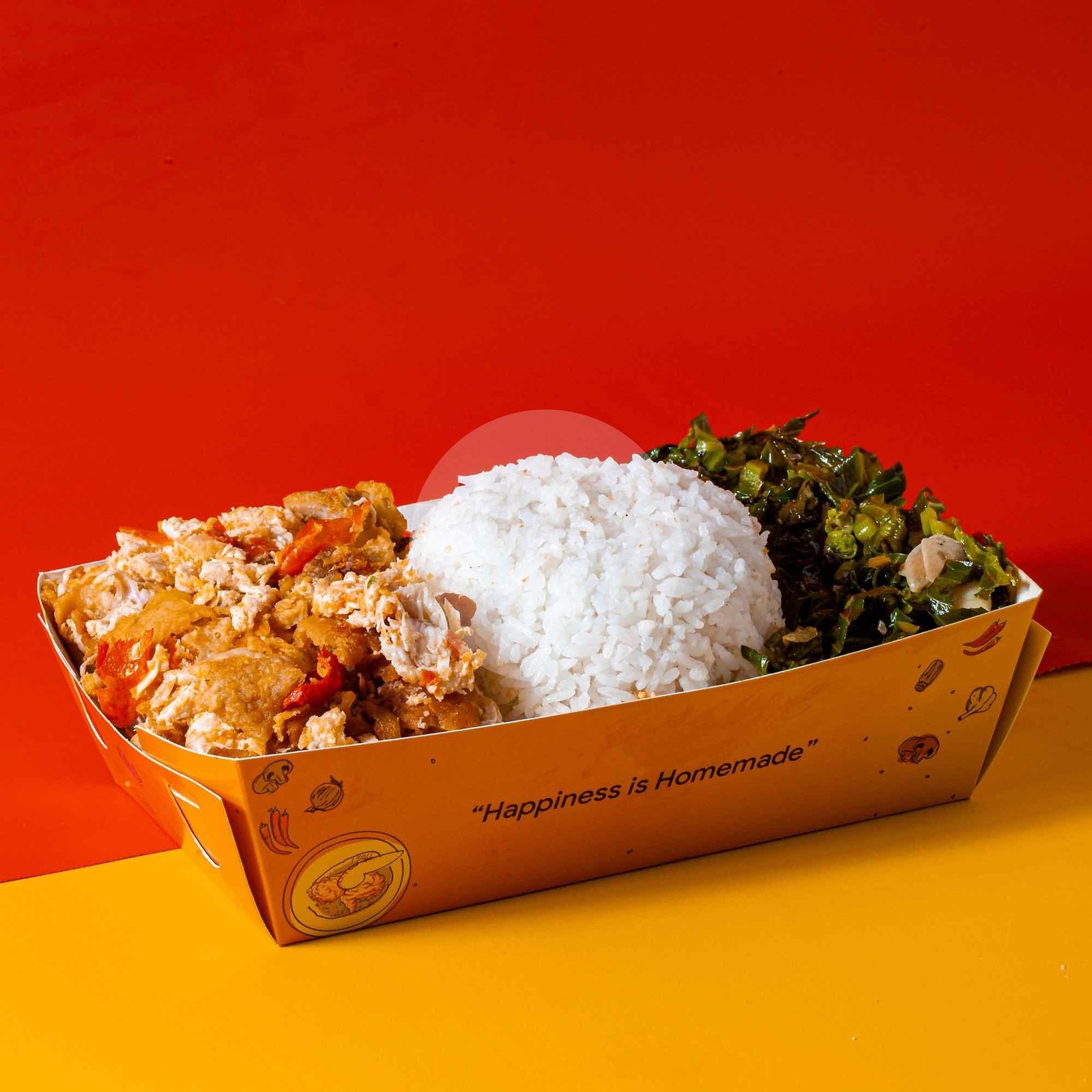 Nasi Ayam ORIGINAL + Teh Manis menu AGJ - Ayam Geprek Jogja, Progo