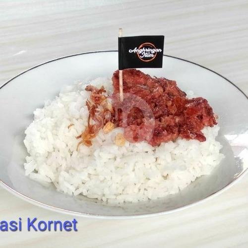 Nasi Sambal Teri Telur Goreng menu Angkringan Item, Sewon