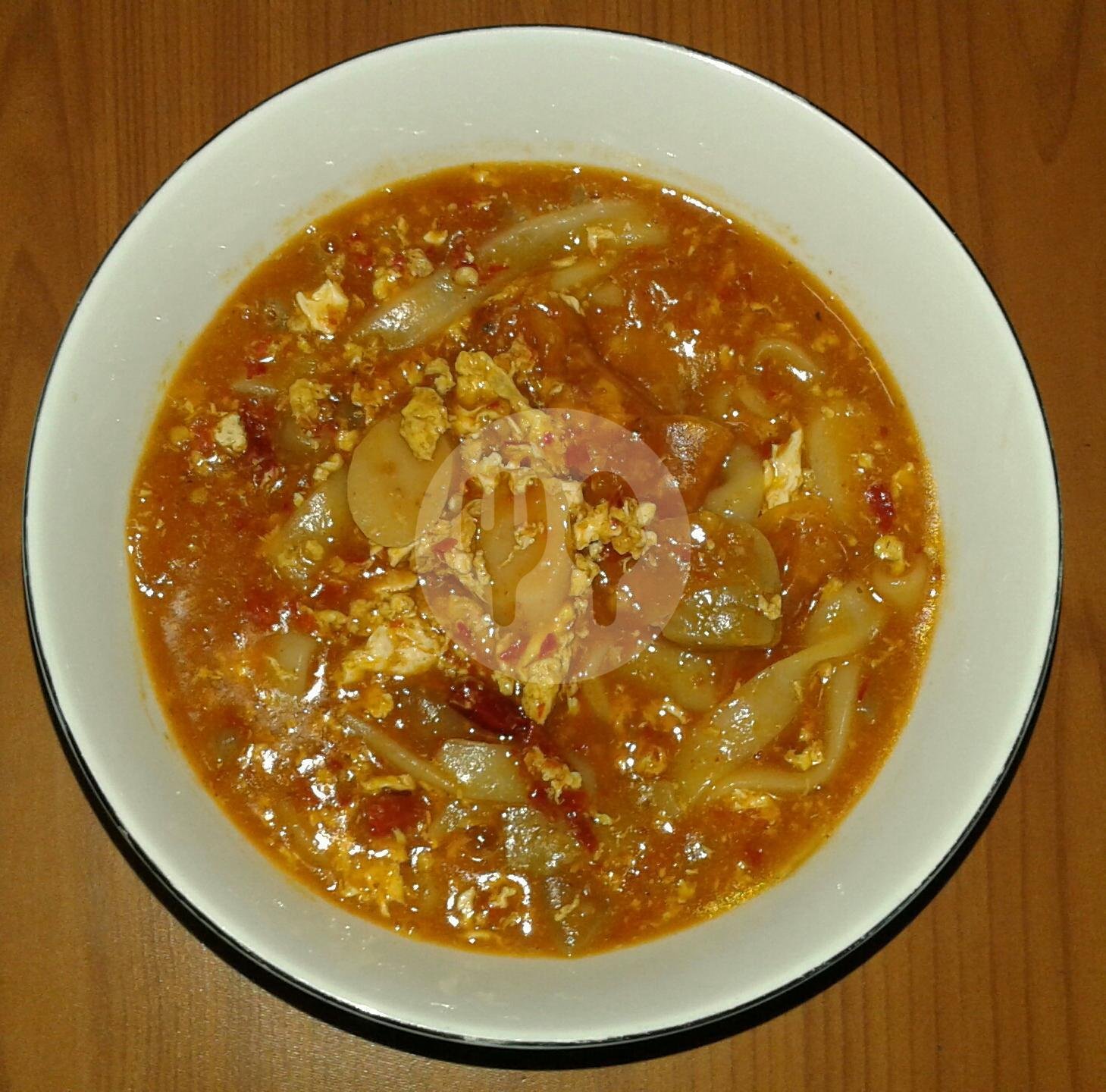Spesial Telor Sosis Bakso Pangsit Kering menu Seblak Baraya Bandung, Tebet