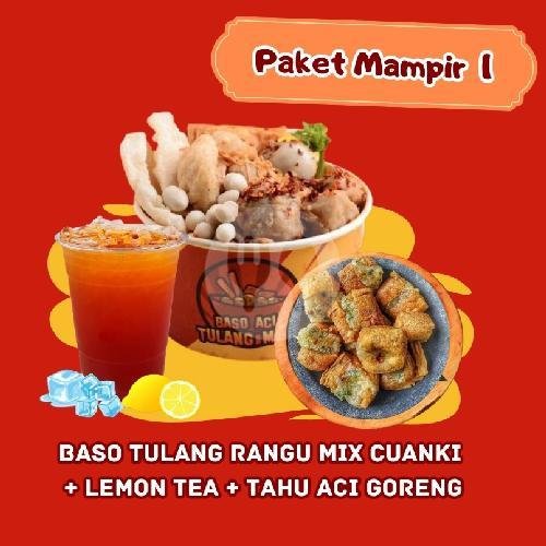 Paket Mampir 2 menu Baso Aci Tulang Muda, Antapani