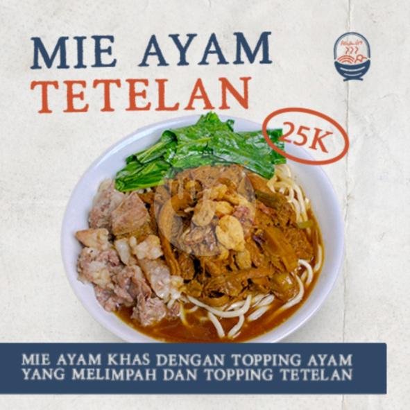 Mie Ayam Bar-Bar + Bakso Bakar Angkasa + Es Teh Tawar menu Bakso Sedjahtera, Arcamanik