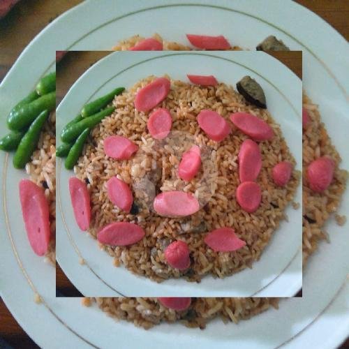 Nasigoreng Ati + Sosis menu Nasi Goreng Ati Perempatan Galunggung, Klojen