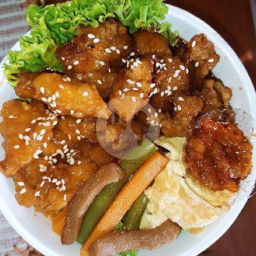 Ricebowl Ayam Blackpepper Besar menu Rasarina Ricebowl