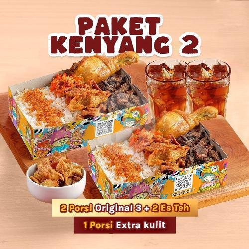 Ayam Spicy Molly + Es Chockles menu Nasi Kulit Syuurga, UII