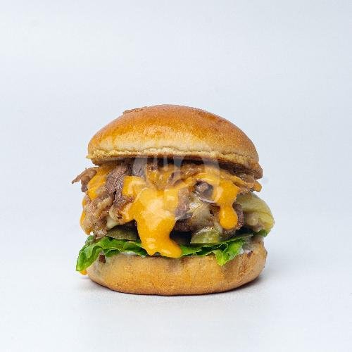 Double Partner Death x Frenchfries menu Arm Burger, Currie Bandung